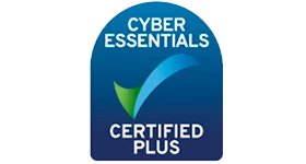 Cyber Essentials Plus certified logo.